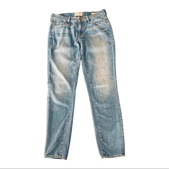 Frame Le Skinny de Jeanne Coupe Denim Sz 27 - Picture 7 of 8